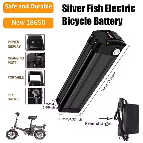 Silver Fish 36V/48V/52V Lithium Battery Pack 12Ah-40Ah capacity Built-in BMS, No Memory Effect, Rech