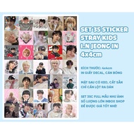 SET of 35 STRAY KIDS I.N JEONGIN sealing stickers size 4x4cm
