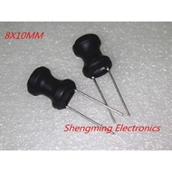 100pcs 2.2uH 3.3uH 4.7uH 10uH 22uH 33uH 47uH 68uH 100uH 8*10 Radial Leaded Power inductor 8x10mm