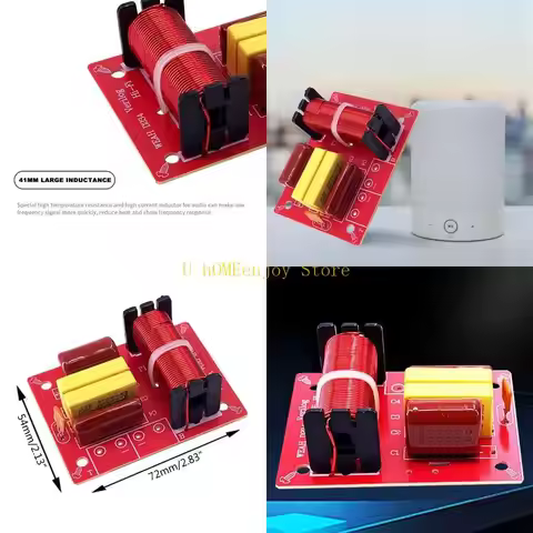 B0KF D234 2 Way Speaker Frequency Divider 80W Hi-Fi Crossover Filter Module Board for DIY Speaker fo