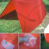 (Goods Code 57) Flysheet Ultralight Waterproof Size 4x6-3x4-3x3 Meters Full Sealed 19 Holes - Flysheet Tent