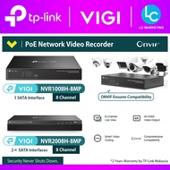 TP-Link VIGI NVR1008H-8MP / NVR2008H-8MP VIGI 8 Channel PoE+ Network Video Recorder