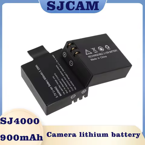 3.7V 900mAh Li-ion Rechargable Battery For SJCAM SJ4000 WiFi SJ5000 WiFi SJ6000 SJ7000 WIFi M10 SJ50