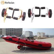 [Perfeclan] Universal Kayak Trolley with Airless Tires Accessories Foldable Trailer Sand Aluminium for Surf Board Canoe