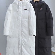 韓國預訂 2色可選 Fila 刺繡logo長身羽絨外套 | 高CP值男裝
