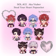 Keychain VTUBER Indonesia by onintwin/Popsocket/Sol4ce /harris caine/gin gehenna /souta/ mikazuki ar