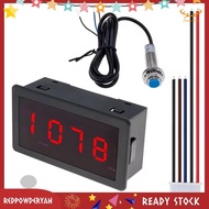 [Redpowderyan.] RPM Speed Meter 4 Digital LED Display Tachometer LED 4 Digital Tachometer Gauge RPM 