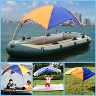 2 คน Inflatable เรือตกปลา Sunshade พับ Rain Canopy ติดตั้งง่าย Sun Shade Shelter Kayak Kit Canopy ฝา