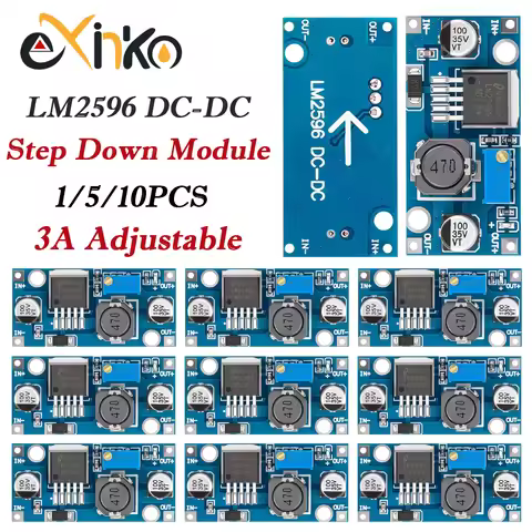 Adjustable Output LM2596S Step Down Module DC to DC Buck Converter Voltage Regulator Conversion Powe