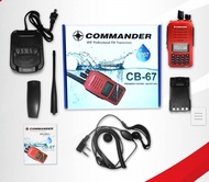 วิทยุสื่อสาร COMMANDER CB67 160ช่องการใช้งาน แถมไมค์หูฟัง