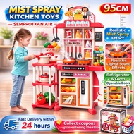 【Stock】Kitchen Toys For Girls Boys Oversize Mainan Masak Masak For Kids Toy Spray Function mainan bu