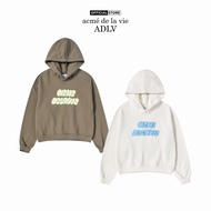 ADLV Cloud Font Women's Hoodie in cocoa/cream color - Genuine product