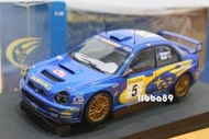 AUTOart 1/18 Subaru Impreza WRC 2001 #5 Monte Carlo 80192