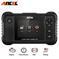 Ancel FX2000 OBD2 เครื่องยนต์เกียร์ ABS SRS ระบบสแกนเนอร์รถยนต์อ่านล้างรหัสข้อผิดพลาดการตรวจสอบเครื่