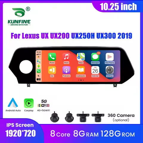 Android Car Stereo Radio For Lexus UX UX200 UX250H UX300 2019 GPS Navigation Multimedia Player Carpl