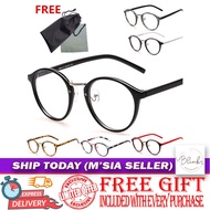 [Blink] 复古圆框眼镜 Retro Round Plain Glass Spectacles Cermin Mata Bingkai Bulat - SP02