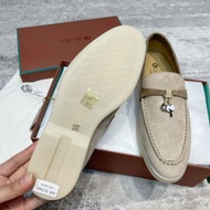 European Tassel Lock Loafers - Hyun Bin Style Women's Leather Flat Shoes