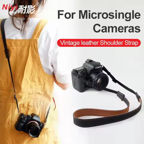 Camera Shoulder Strap Retro Micro Single Strap Suitable for Canon R8 R50 Nikon ZFC Sony A6300 Fuji X