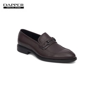 DAPPER รองเท้าหนัง แบบสวม Horsebit Loafers สีน้ำตาล