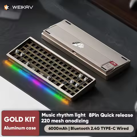 Lucky65 V2 Mechanical Keyboard 67Key Tri-mode FR4 Positioning Plate RGB Custom Aluminium Keyboard 65