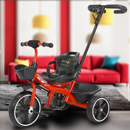⭐️Y&Y Kid toy shop⭐ จักรยาน3ล้อขาปั่น (มีด้ามเข็น) ของเล่นเด็ก 2in1 มีช่องเก็บของ รถเข็นเด็ก ด้ามเข็