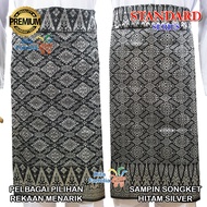 Sampin Songket Siap Jahit 2 Meter Samping Exclusive Tenun Hitam Emas Gold Silver Murah Raya Nikah De