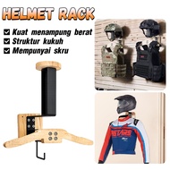 *Kapasiti beban tinggi* helmet rack kukuh helmet holder untuk MotorCycle Helmets dengan skru