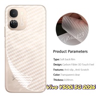 Carbon Fiber Back Film For Vivo Y500i 5G Matte Carbon Fiber Screen Protector For Vivo Y500i  Y500 Pr