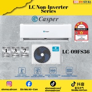 (INSTALL JB AREA) Casper LC-09FS36 1.0HP R32 Non-Inverter Wall Mounted Aircond