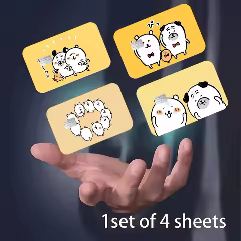 Cute J-Joke Bear Game Film Cover Sticker Case For Small Chip Credit Debit Card Front Side