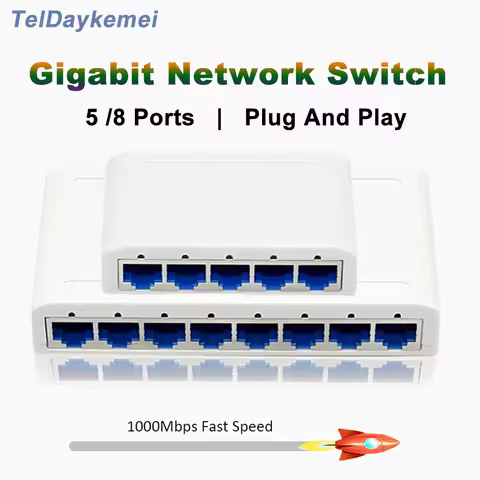 5/8 Port Gigabit 10/100/1000Mbps Ethernet Network Switch