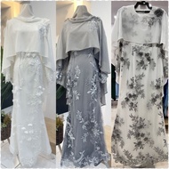 DRESS/JUBAH LACE  PENGANTIN/NIKAH/KENDURI/KAHWIN/SANDING