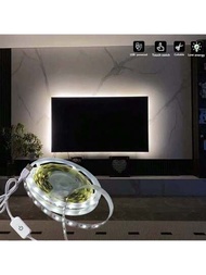 1-5m觸控式白光和dc 5v 2835usb Led,適用於化妝檯燈、鏡子、衣櫃、樓梯、鞋櫃、櫥櫃、家居裝飾