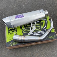 Yamaha Xmax new Xmax old type RS-1 silver Sunblast 99 Racing exhaust