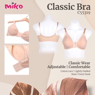 Miko Bra C55319 - Cotton Lace/Lightly Padded/ Maxi/ Front Hook