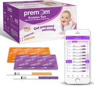 Premom Quantitative Ovulation Predictor Kit：40 Ovulation Tests + 10 Pregnancy Tests - Advanced Ovulation Test Strips Combo 40LH+10HCG Test 40LH 10HCG