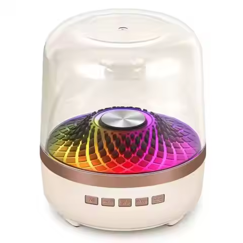 Sound Box Bluetooth Speaker Subwoofer Colorful Glass Home High Volume Wireless Computer Speaker Audi