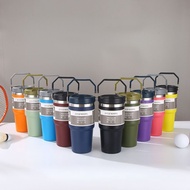 900ml 304 Stainless Steel Handheld Thermos Insulated Vacuum Tumbler Hot or Cold Bottle with Straw Ha