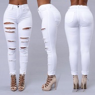 Ripped Jeans Women's Skinny Pants Women's Jeans 7/3