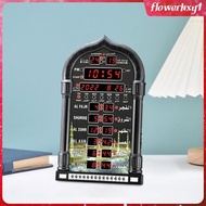 [Flowerhxy1] Azan Clock Mosque Prayer Clock Music Playing Calendar LED Prayer Clock
