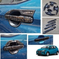 perodua axia new axia 2023-2025 car handle bowl cover sportivo accessories forged carbon fiber skhon