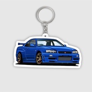 GANTUNGAN "Skyline R34 GTR" Keychain