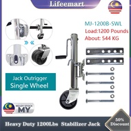 Heavy Duty 1200Lbs/544KG Jack Stand Boat Trailer Parts Side Wind Drop Leg Trailer Stabilizer Jack Ou