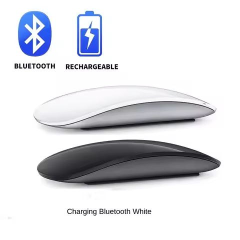 Bluetooth Wireless Magic Mouse Silent Rechargeable Laser Computer Mouse Slim Ergonomic PC Mice For A