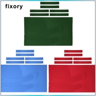 fixory Pool Table Cloth & 6 Felt Strip for 9ft Snooker Billiard Table Gears Red
