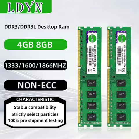 Desktop DDR3 DDR3L RAM 4GB 8GB PC3-1333MHz 1600MHz 1866MHz 1.5V PC3L-10600 12800 14900 1.35V Non-ECC