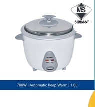 Elba Erc-1866T Rice Cooker 1.8L