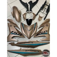 COVERSET Y15ZR V1 V2 SNIPER TITANIUM PEACH MATELIC 2021 Y15ZR Y15 YSUKU  V2 NEW ORIGINAL VELOZI SIAP