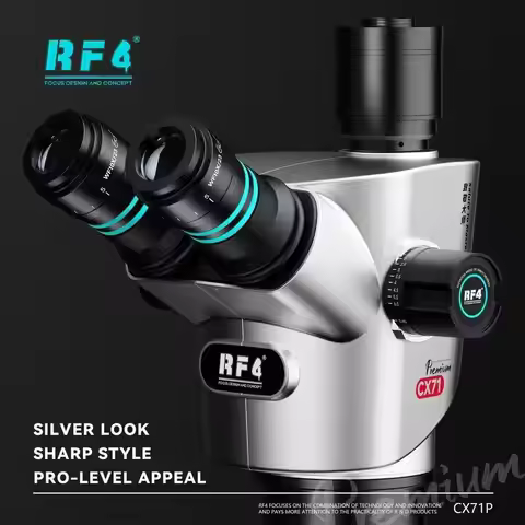 RF4-CX71P Mobile Phone Repair Microscope Lens Dual Anti-fatigue Design for Electronic Component Insp