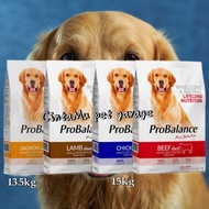 PRO BALANCE DOG FOOD 15KG AND 13.5KG SALMON MAKANA ANJNG BALANCED NUTRITION DOG FOOD XHHF